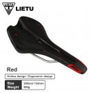C Red_LIETU Bicycle Saddle MTB Road Bike Cycling Silicone Skid-proof Saddle Seat Silica Gel Cushion 