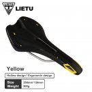 C Yellow_LIETU Bicycle Saddle MTB Road Bike Cycling Silicone Skid-proof Saddle Seat Silica Gel Cushi