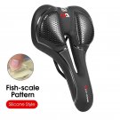 128 Gel  C_WEST BIKING Gel Silicone Bicycle Saddle Comfortable Shock Absorbing MTB Road Bike Seat Ho