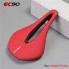 ZB04 Red_EC90 Bicycle Saddle MTB Road Bike Seat PU Ultralight Breathable Comfortable Cushion Mountai