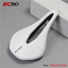 ZB04 White_EC90 Bicycle Saddle MTB Road Bike Seat PU Ultralight Breathable Comfortable Cushion Mount
