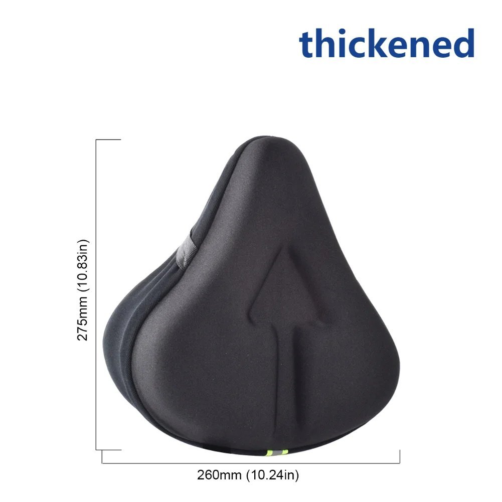 1pc thickened_Electric Bicycle Saddle Seat Soft Thickened Electric Bike Gel Pad Cushion Cover Comfor