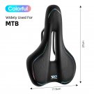 Colorful MTB_WEST BIKING Bicycle Saddle Thicken Comfortable Shockproof Cycling Seat Hollow Non-slip 