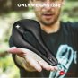 Yellow_RYET Bike Saddle 5D 6D 7D Ultralight Leather Road Mountain Full Carbon Bicycle Seat Cushion 1