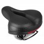 black_New Bicycle 3d Gel Saddle Extra Wide Comfort Ultra Soft Saddle Mountain Bike Soft Silicone Pad
