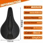 3D Glossy(143mm)_3D Printed Saddle BUCKLOS MTB Bike Seat Cushion Full Carbon Fiber Ultralight Hollow