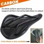 3D-4_3D Printed Saddle BUCKLOS MTB Bike Seat Cushion Full Carbon Fiber Ultralight Hollow Comfortable