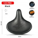 123 PRO Leather_WEST BIKING Extra Wide MTB Bicycle Saddle Comfortable Thick Foam Shock Absorbtion Co