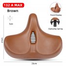 132A MAX Springs_WEST BIKING Extra Wide MTB Bicycle Saddle Comfortable Thick Foam Shock Absorbtion C