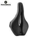 Black_ROCKBROS Bicycle Saddle Hollow Breathable Shockproof Cycling Seat PU Non-Slip Leather Cushion Black_ROCKBROS Bicycle Saddle Hollow Breathable Shockproof Cycling Seat PU Non-Slip Leather Cushion