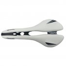 New White-Black_Ultralight Selle Full Carbon Saddle Men Wave Road Bike Saddle Bicycle Vtt Racing Sea