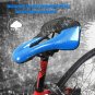 Blue_WEST BIKING Bike Saddle MTB Road Racing Bicycle Seat Hollow Soft Short Nose Cushion PU Waterpro