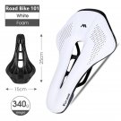 White_WEST BIKING Bike Saddle MTB Road Racing Bicycle Seat Hollow Soft Short Nose Cushion PU Waterpr
