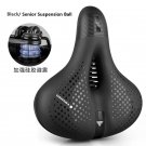 SR Su Ball Black_Reflective Shock Absorbing Hollow Bike Saddle MTB Bicycle Seat Breathable Rainproof