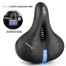 SR Su Ball Blue_Reflective Shock Absorbing Hollow Bike Saddle MTB Bicycle Seat Breathable Rainproof 