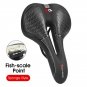 Sponge B_WEST BIKING Bike Saddle Silicone Cushion Cycling Seat PU Leather Surface Silica Filled Gel