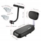 3PCS Black_Bike Child Seat Bike Saddle with Back Rest Bicycle Back Seat MTB Bicycle Rear Rack Saddle 3PCS Black_Bike Child Seat Bike Saddle with Back Rest Bicycle Back Seat MTB Bicycle Rear Rack Saddle