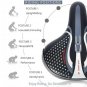 Comfort Extra Wide Big Bum Bike Bicycle Gel Soft Pad Saddle Seat Sporty Black Bike Seat Sillin Bicic