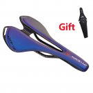 blue_Ultralight Full Carbon Mountain Bicycle Saddle Road Bike saddle MTB Carbon Saddles Seat Super-l