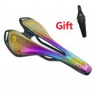 golden rainbow_Ultralight Full Carbon Mountain Bicycle Saddle Road Bike saddle MTB Carbon Saddles Se