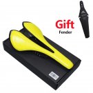 Yellow_Ultralight Full Carbon Mountain Bicycle Saddle Road Bike saddle MTB Carbon Saddles Seat Super