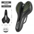 MTB 086 Green_WEST BIKING Bike Saddle MTB Mountain Road Bike Seat PU Leather Gel Filled Cycling Cush MTB 086 Green_WEST BIKING Bike Saddle MTB Mountain Road Bike Seat PU Leather Gel Filled Cycling Cush