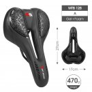 MTB 128 A_WEST BIKING Bike Saddle MTB Mountain Road Bike Seat PU Leather Gel Filled Cycling Cushion MTB 128 A_WEST BIKING Bike Saddle MTB Mountain Road Bike Seat PU Leather Gel Filled Cycling Cushion