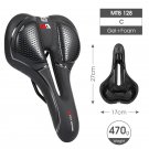 MTB 128 C_WEST BIKING Bike Saddle MTB Mountain Road Bike Seat PU Leather Gel Filled Cycling Cushion 