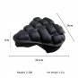 2.0 Black M_Bicycle Saddle 3D Soft Bike Seat Cover MTB Mountain Bike Thickene Inflatable Air Pad Cyc
