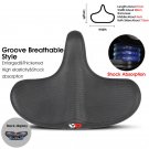 125 Black_WEST BIKING Bicycle Saddle Waterproof Widened Thickened Cushion Ergonomic MTB Road Bike Se 125 Black_WEST BIKING Bicycle Saddle Waterproof Widened Thickened Cushion Ergonomic MTB Road Bike Se