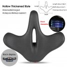 127 Black_WEST BIKING Bicycle Saddle Waterproof Widened Thickened Cushion Ergonomic MTB Road Bike Se