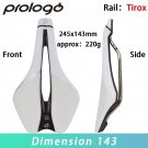 143 Tirox Rail White_Prologo Dimension 143/CPC/AGX/NDR/Scratch M5 PAS Series Bicycle Saddle Bicycle 