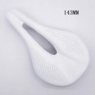 143mm white_2024NEW Pu+carbon fiber saddle road mtb mountain bike bicycle saddle for man cycling sad