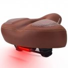 Brown light  cushion_Bicycle Seat Cushion Widening Thickening Soft Comfortable Bike Saddle for Mtb R