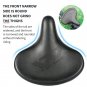 Black_WEST BIKING Super Comfortable Bicycle Saddle Ergonomic Widen Cushion Pad MTB Road Bike Saddle 
