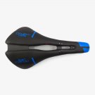 blue_Ultralight full Carbon Bicycle Saddle vtt Racing Seat Wave Road Bike Saddle Leather Cushions As
