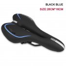 black blue 2_Hollow Breathable Bicycle Saddle Men Women MTB Road Bike Saddle Shock Absorbing Comfort