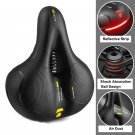 Black Yellow_Hollow Breathable Bicycle Saddle Men Women MTB Road Bike Saddle Shock Absorbing Comfort