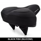 black Silicone_FMFXTR Saddle Wide Big Butt Shock Absorber MTB Bike Seat Soft Thickened Soft Comfort 