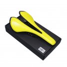 Yellow_2019 Full Carbon Fiber Road Mountain Bike Saddle Carbon Saddle Seat Cushion Ultralight Carbon