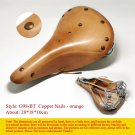 G98-BT Orange_G98 Retro Vintage Bicycle Saddle Pure Cowhide Handmade Sport Cycling Bike Seat Various