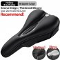LF047-B_ROCKBROS Silicone Bicycle Saddle Hollow Breathable MTB Bike Seat Cushion Cover Mat Silica ge