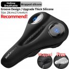 LF044BL_ROCKBROS Bike Saddle cover Silicone Bicycle Saddle Hollow Breathable Bike Seat Cushion Cover