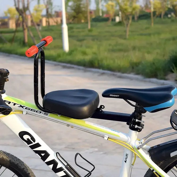 Hand Black seat_Front Mounted Child mtb Bike Seat Safety Child Bicycle Seat Baby Seat Kids Saddle wi