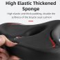Blue_WEST BIKING Oversized MTB Bike Seat Wide Bicycle Sofa-Like Comfy Saddle Universal Electric Bike