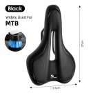 Black MTB_WEST BIKING Bike Saddle Hollow Breathable MTB Road Bicycle Saddle Shockproof Cycling Seat 