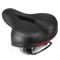 All Black_Bicycle 3d Gel Saddle Extra Wide Comfort Ultra Soft Thicken Saddle Mountain Bike Silicone