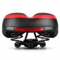 All Black_Bicycle 3d Gel Saddle Extra Wide Comfort Ultra Soft Thicken Saddle Mountain Bike Silicone