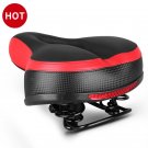BlackRed_Bicycle 3d Gel Saddle Extra Wide Comfort Ultra Soft Thicken Saddle Mountain Bike Silicone P