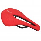 Red_Bicycle Seat Saddle Mountain / Road Bike Saddles Mountain Bike Racing Saddle PU Breathable Soft 